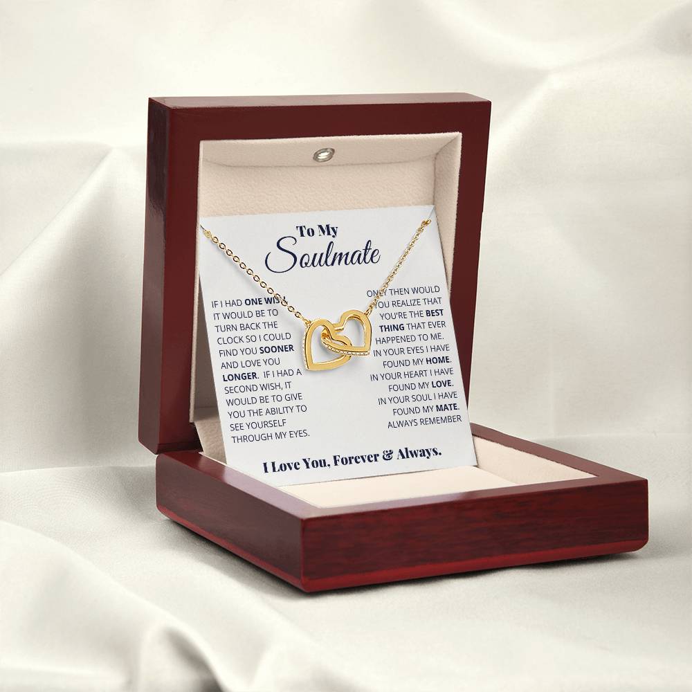 To My Soulmate – I Love You, Forever & Always Necklace