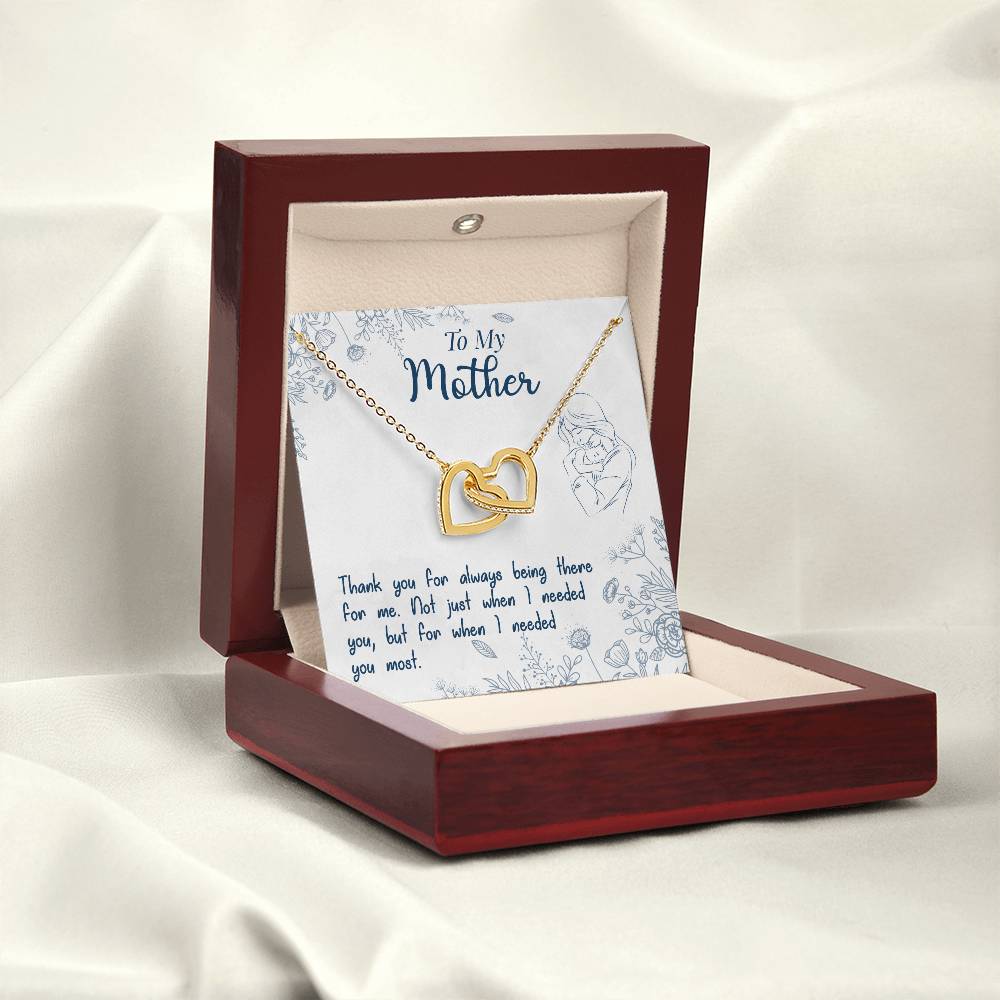 To My Mother – Thank You For Always Being There Necklace
