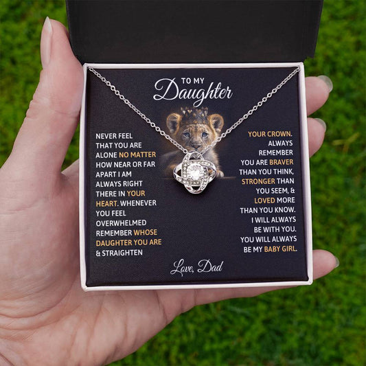 To My Daughter – You Will Always Be My Baby Girl Necklace