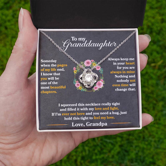 To My Granddaughter, Hold This Tight To Feel My Love