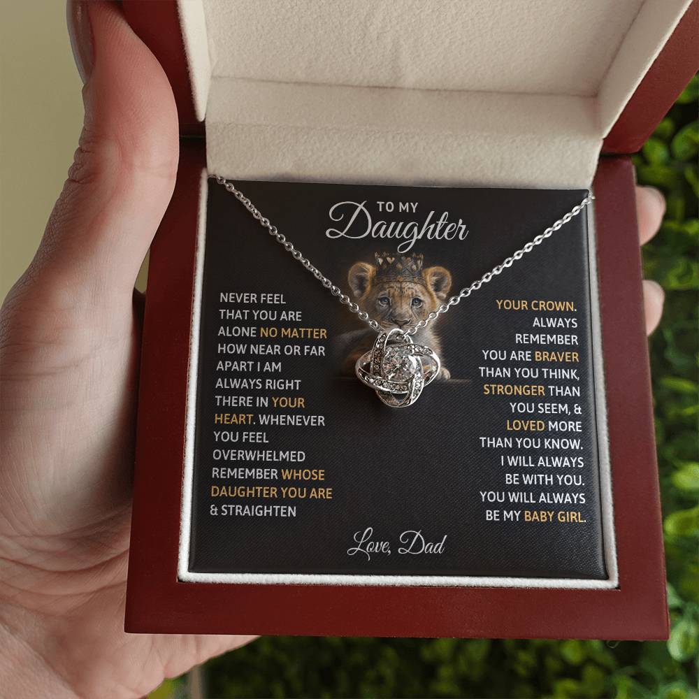 To My Daughter – You Will Always Be My Baby Girl Necklace