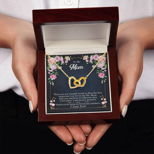 To My Mom - Thank You For Being My Friend Necklace