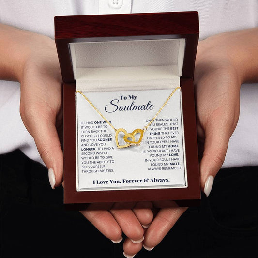 To My Soulmate – I Love You, Forever & Always Necklace