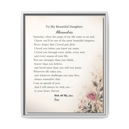 To My Daughter — A Gift From Dad She’ll Never Forget
