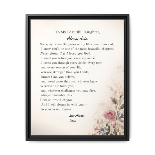 To My Daughter — A Gift From Mom She’ll Never Forget