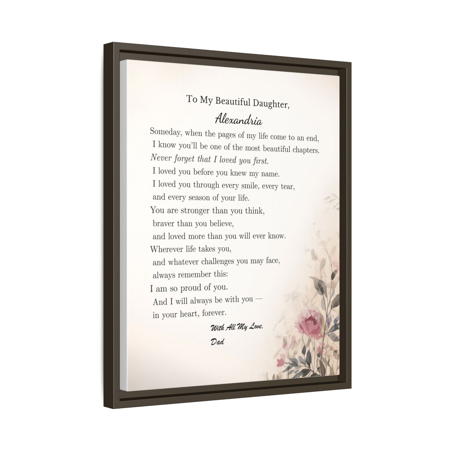 To My Daughter — A Gift From Dad She’ll Never Forget