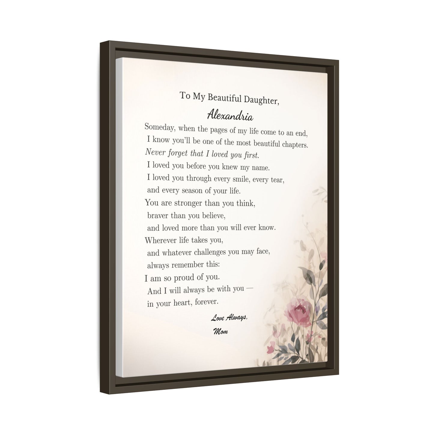 To My Daughter — A Gift From Mom She’ll Never Forget