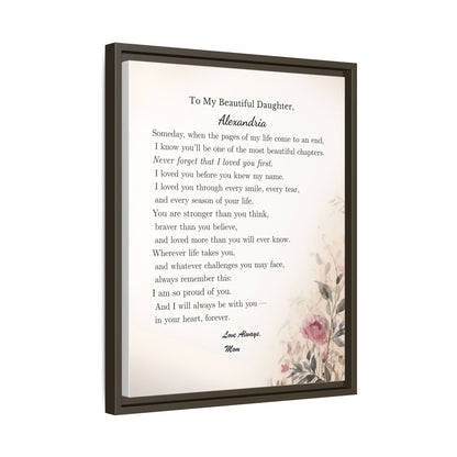To My Daughter — A Gift From Mom She’ll Never Forget