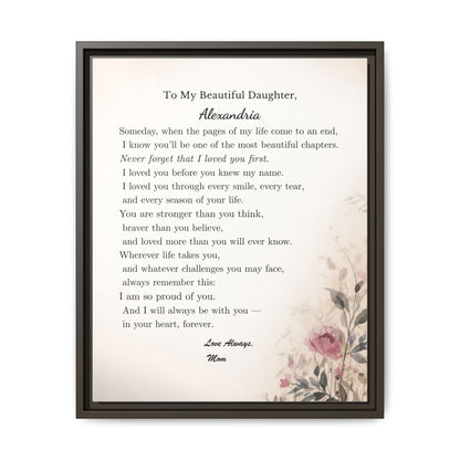 To My Daughter — A Gift From Mom She’ll Never Forget