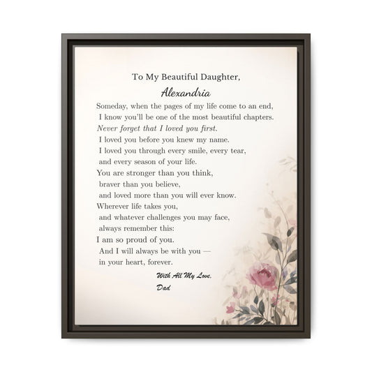 To My Daughter — A Gift From Dad She’ll Never Forget