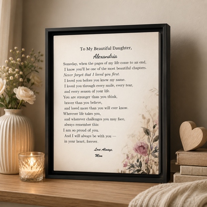 To My Daughter — A Gift From Mom She’ll Never Forget