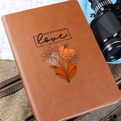 Do Everything in Love – Floral Scripture | Faith Journal