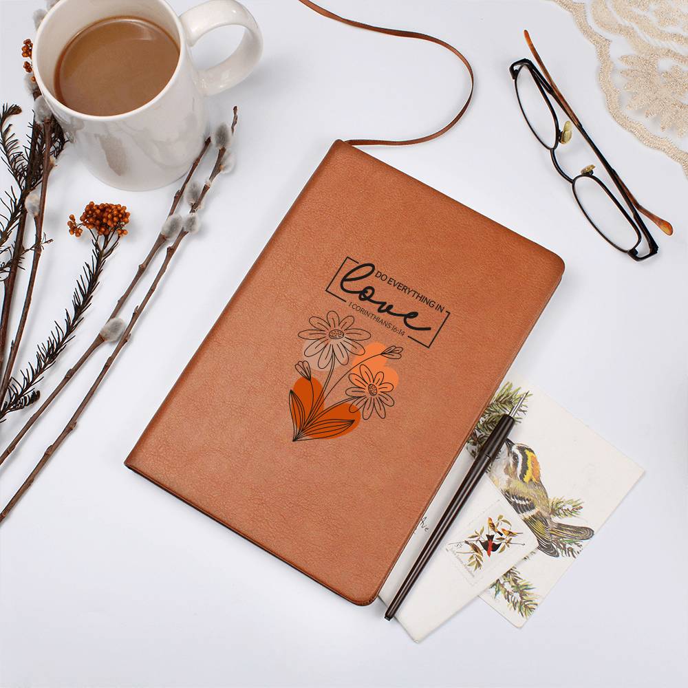 Do Everything in Love – Floral Scripture | Faith Journal