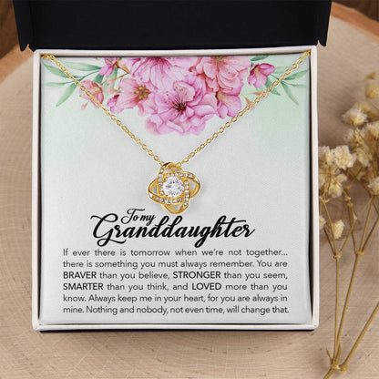 To My Granddaughter – Always Keep Me In Your Heart Necklace