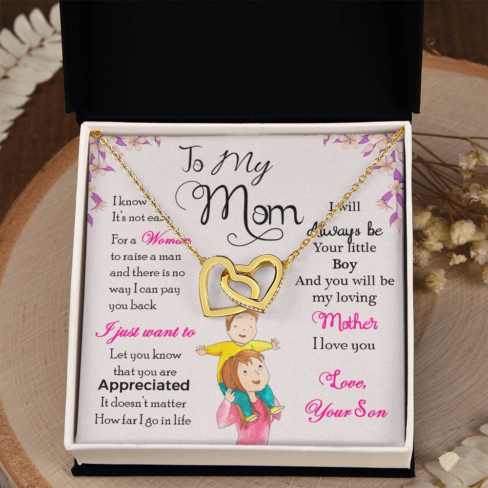 To My Mom – I Will Always Be Your Little Boy Necklace