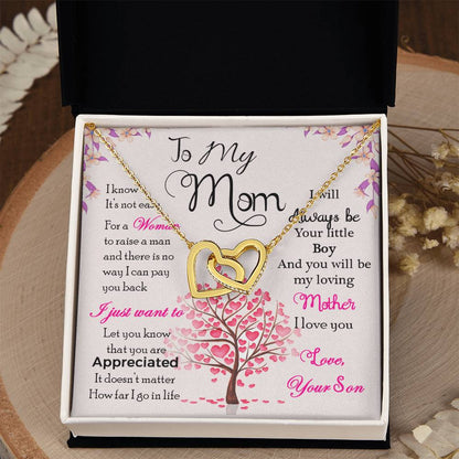 To My Mom – I Know It's Not Easy, Thank You For Everything Necklace