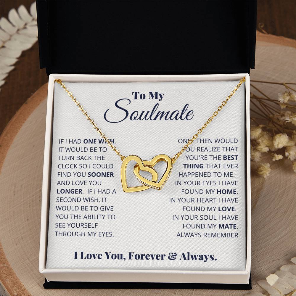 To My Soulmate – I Love You, Forever & Always Necklace