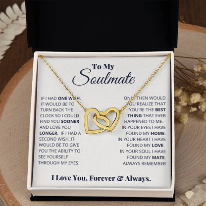 To My Soulmate – I Love You, Forever & Always Necklace