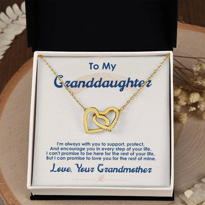 To My Granddaughter – I Love You For The Rest Of My Life Necklace
