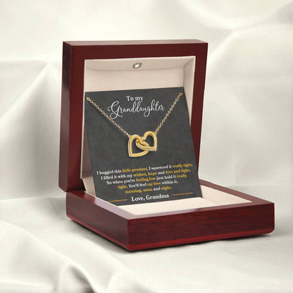 To My Granddaughter – You'll Feel My Love Within This Necklace