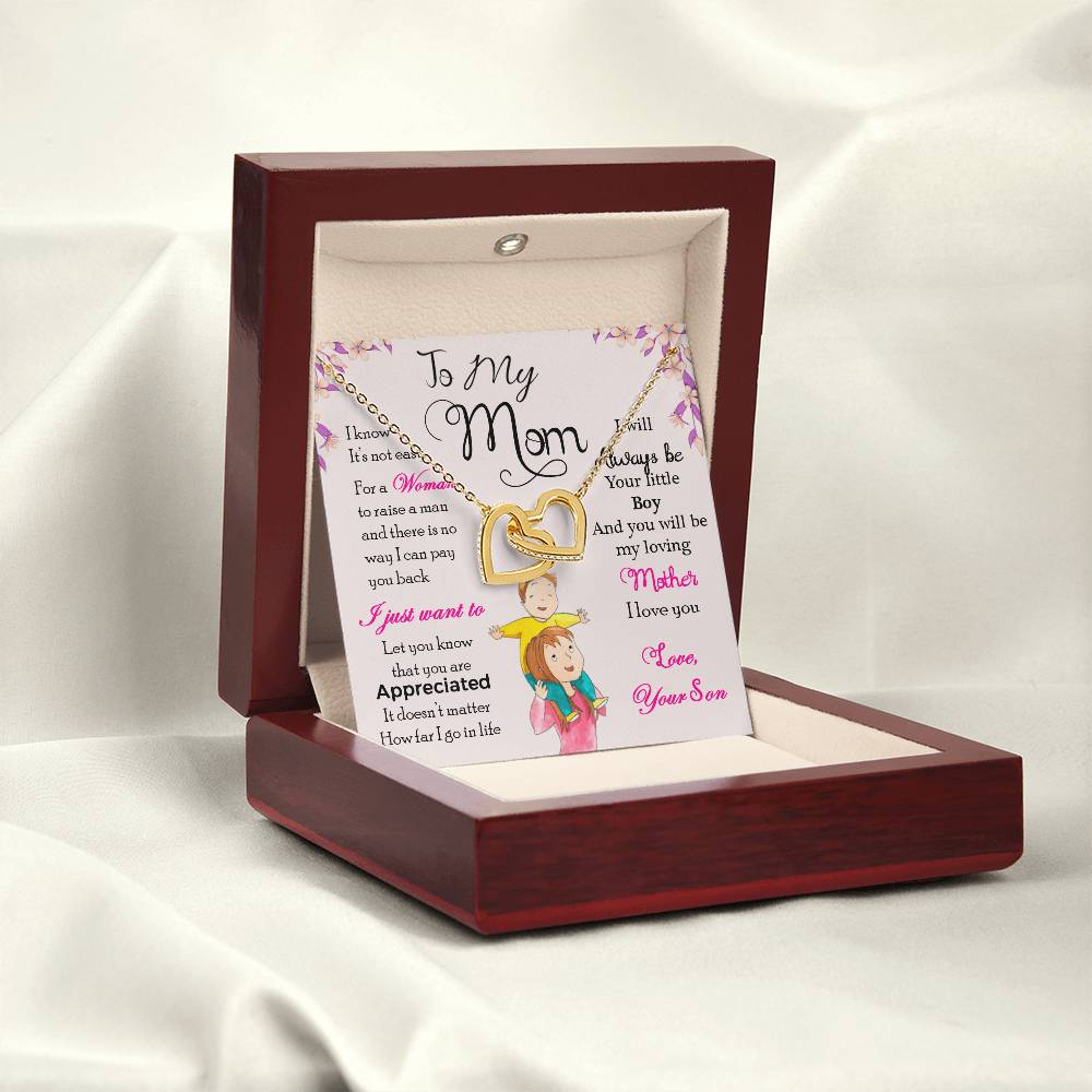 To My Mom – I Will Always Be Your Little Boy Necklace