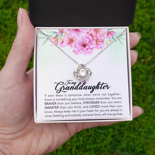 To My Granddaughter – Always Keep Me In Your Heart Necklace