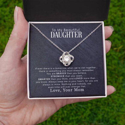 To My Beautiful Daughter – You Are Braver Than You Believe Necklace