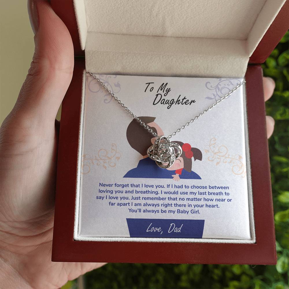 To My Daughter – You'll Always Be My Baby Girl Necklace