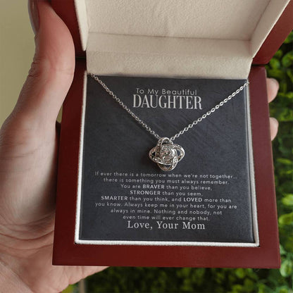 To My Beautiful Daughter – You Are Braver Than You Believe Necklace