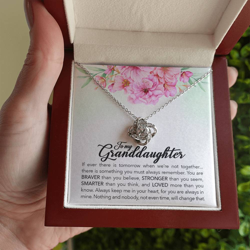 To My Granddaughter – Always Keep Me In Your Heart Necklace