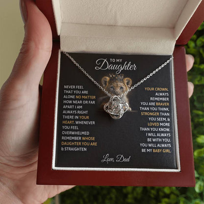 To My Daughter – You Will Always Be My Baby Girl Necklace