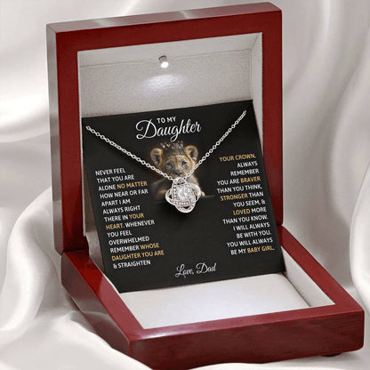 To My Daughter – You Will Always Be My Baby Girl Necklace