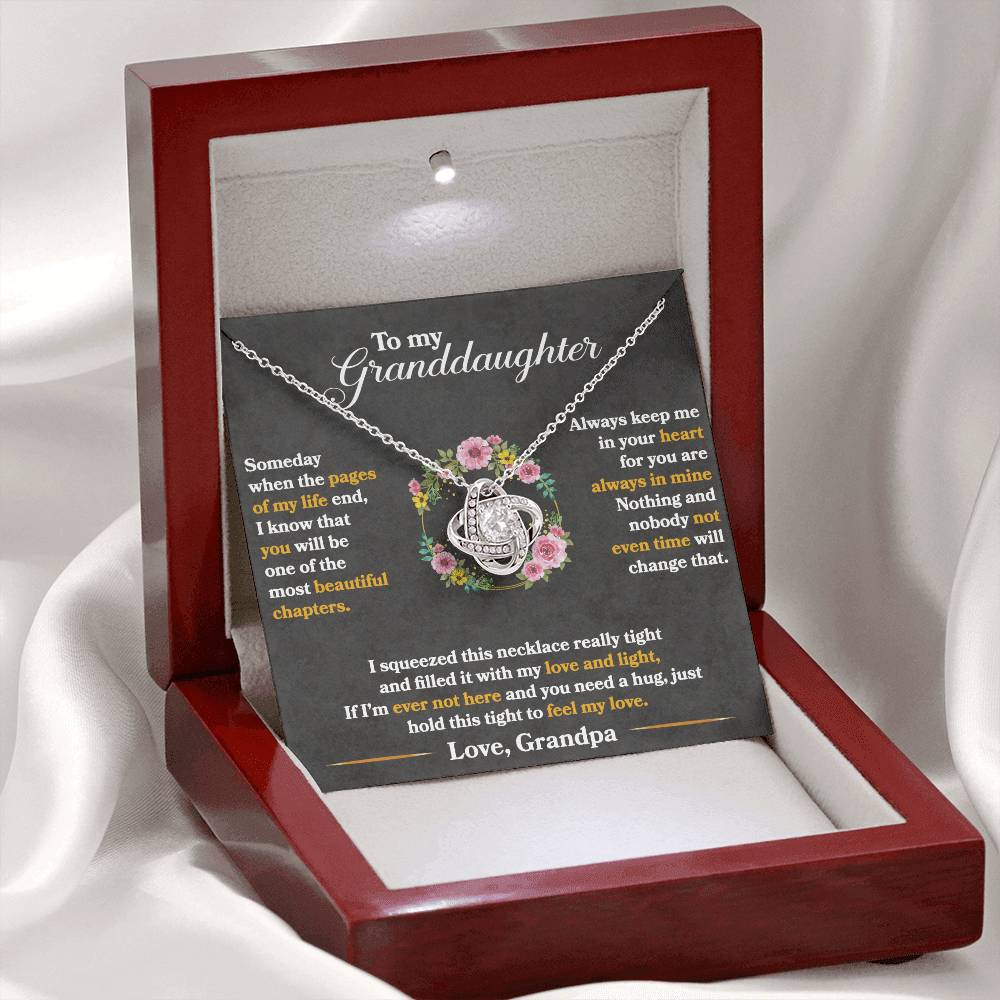 To My Granddaughter, Hold This Tight To Feel My Love