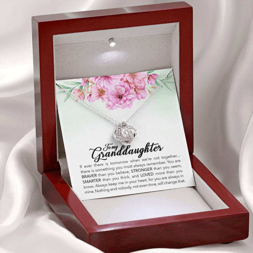 To My Granddaughter – Always Keep Me In Your Heart Necklace