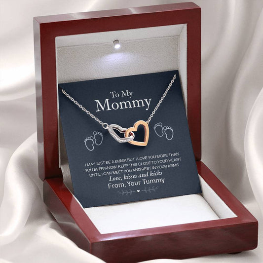 To My Mommy, Love From Your Tummy Necklace