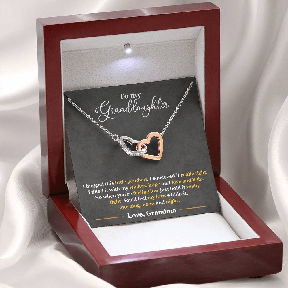 To My Granddaughter – You'll Feel My Love Within This Necklace