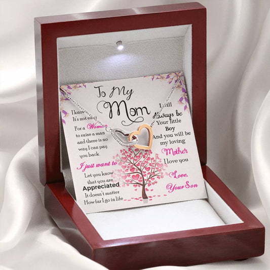 To My Mom – I Know It's Not Easy, Thank You For Everything Necklace
