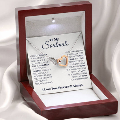 To My Soulmate – I Love You, Forever & Always Necklace