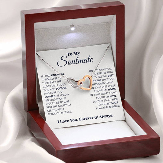 To My Soulmate – I Love You, Forever & Always Necklace