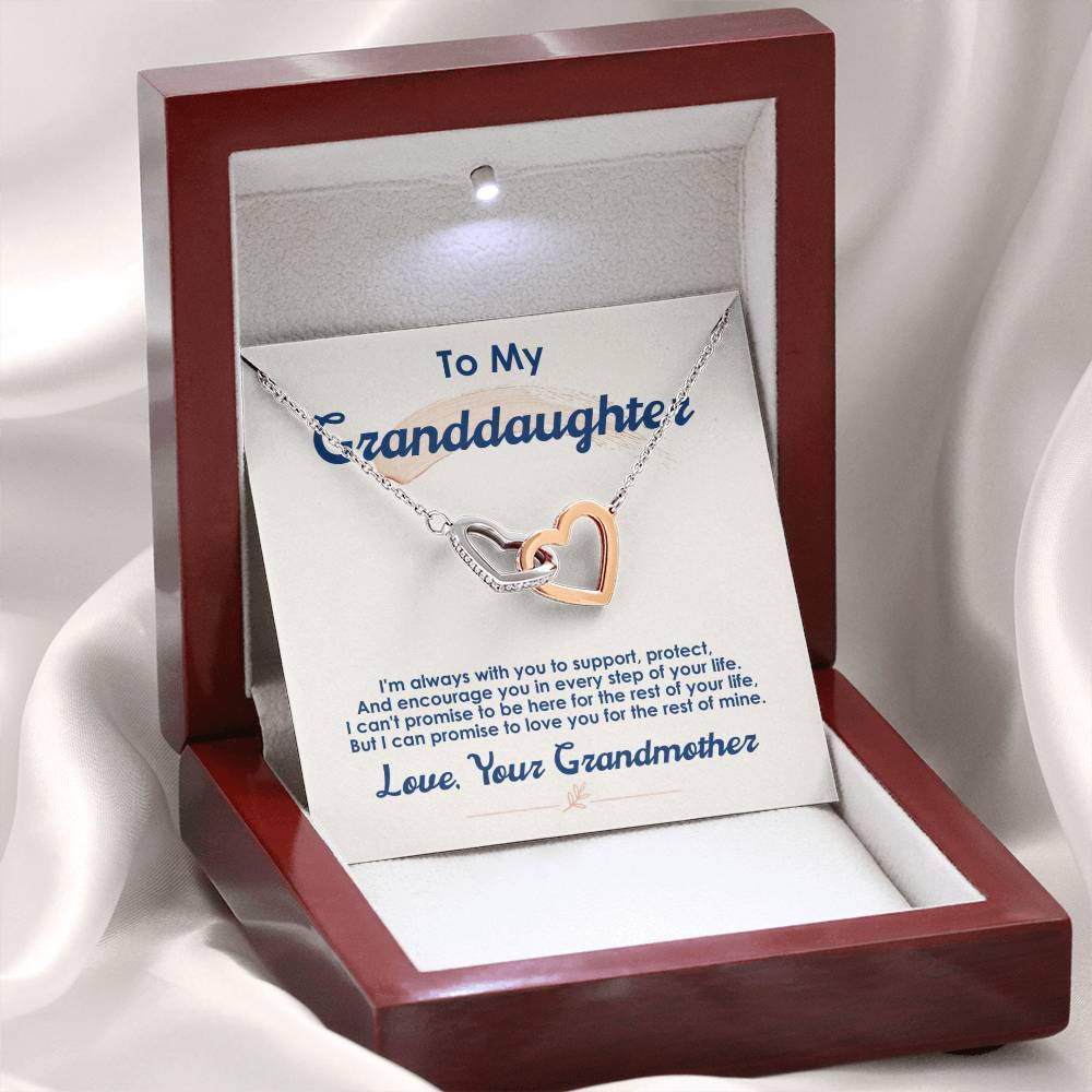 To My Granddaughter – I Love You For The Rest Of My Life Necklace