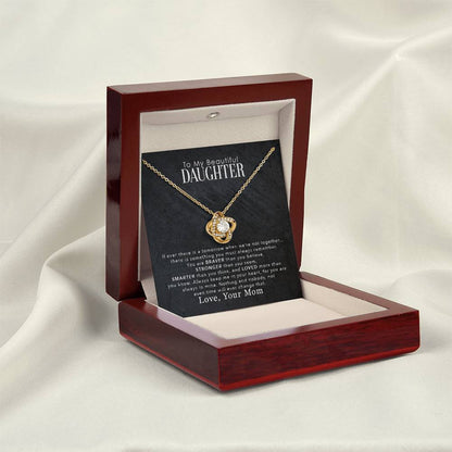 To My Beautiful Daughter – You Are Braver Than You Believe Necklace