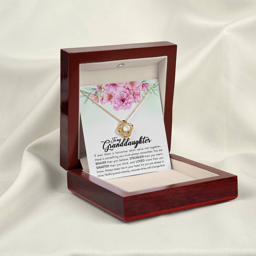 To My Granddaughter – Always Keep Me In Your Heart Necklace