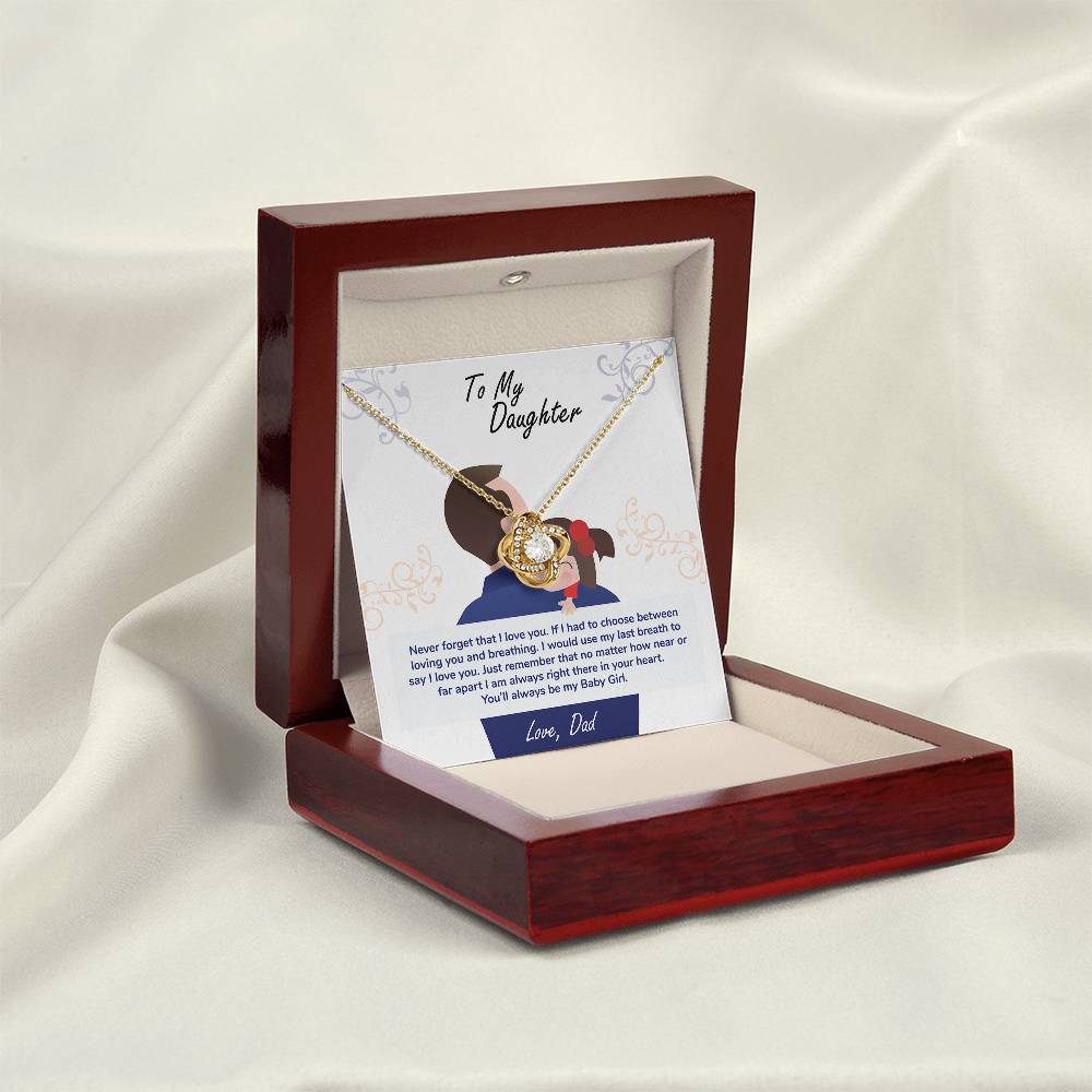 To My Daughter – You'll Always Be My Baby Girl Necklace