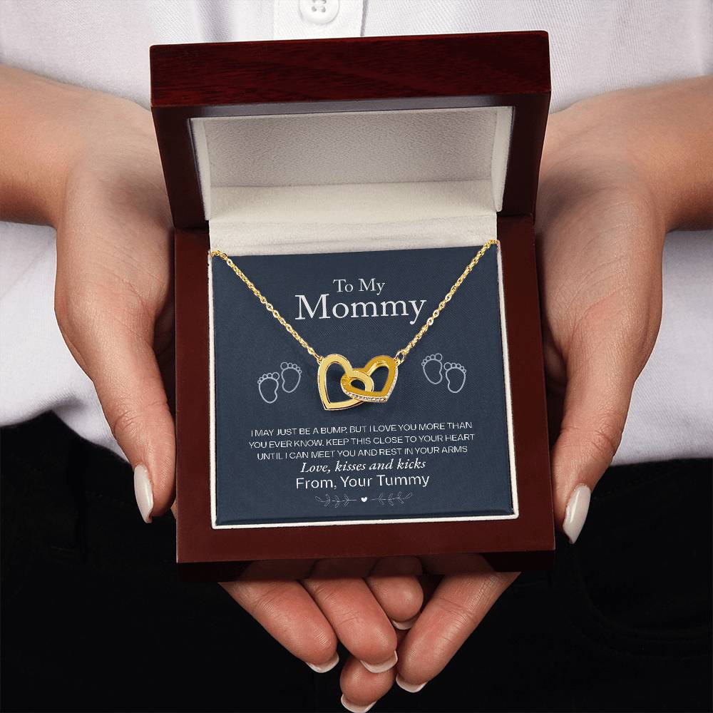 To My Mommy, Love From Your Tummy Necklace