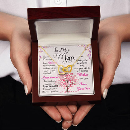 To My Mom – I Know It's Not Easy, Thank You For Everything Necklace