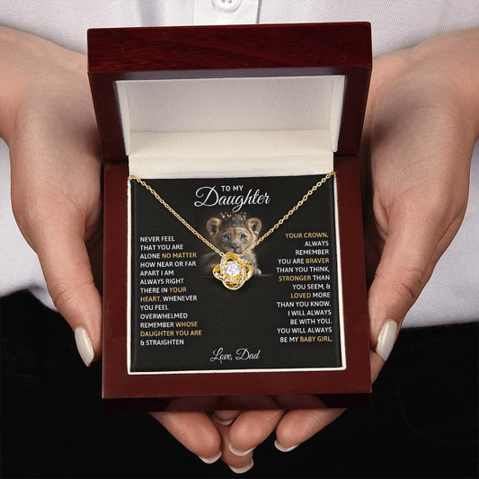 To My Daughter – You Will Always Be My Baby Girl Necklace