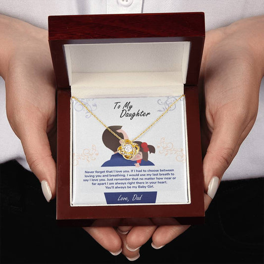 To My Daughter – You'll Always Be My Baby Girl Necklace