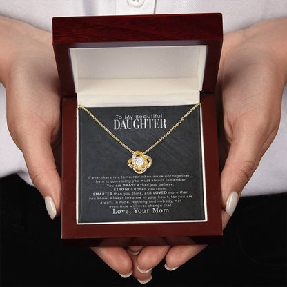 To My Beautiful Daughter – You Are Braver Than You Believe Necklace