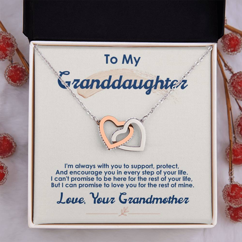 To My Granddaughter – I Love You For The Rest Of My Life Necklace