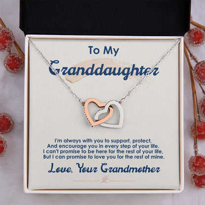 To My Granddaughter – I Love You For The Rest Of My Life Necklace